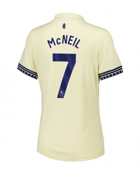 Everton Dwight McNeil #7 Maglia Gara Trasferta Repliche 2025-26 Donna Maniche Corte